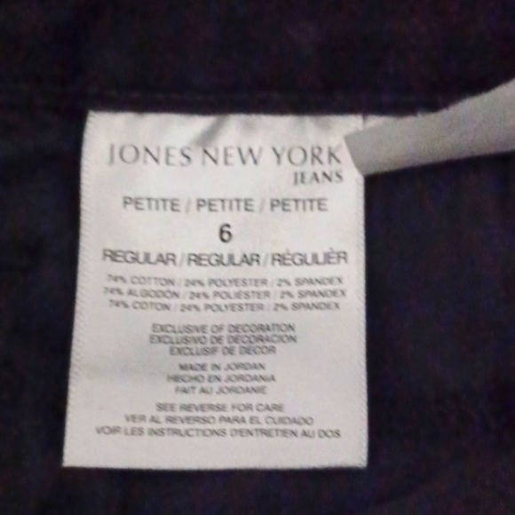 Jones New York Charcoal Jeans, 6P - Picture 7 of 9